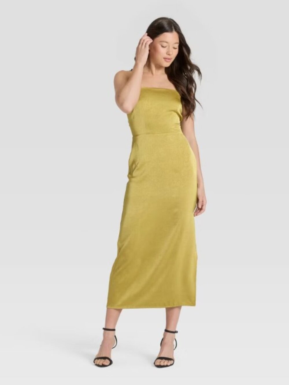 NWT M Column Slip Dress